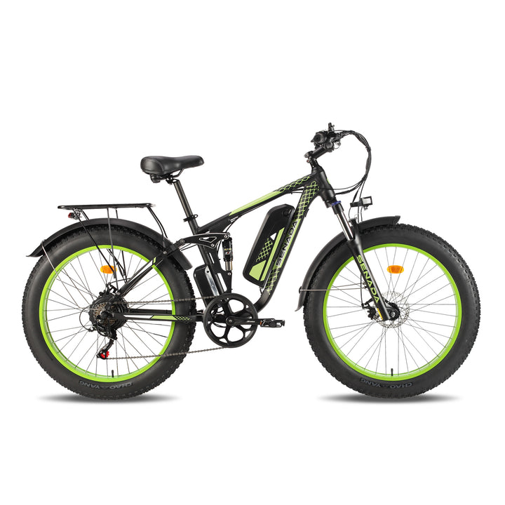 VIPER PLUS - COMPLETELY LOADED EBIKE - 48V 20AH BATTERY 1000W MOTOR TORQUE SENSOR FULL SUSPENSION 26 X 4" TIRE HYDRO BRAKES