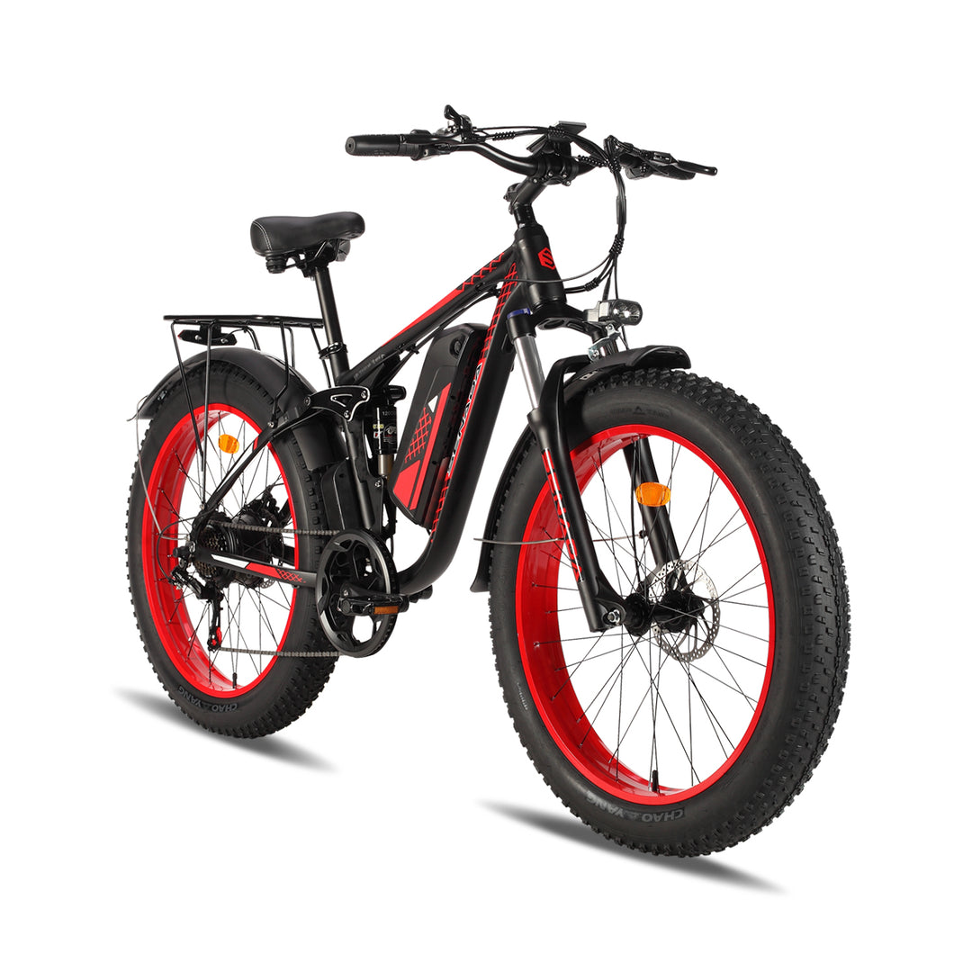 VIPER PLUS - COMPLETELY LOADED EBIKE - 48V 20AH BATTERY 1000W MOTOR TORQUE SENSOR FULL SUSPENSION 26 X 4" TIRE HYDRO BRAKES