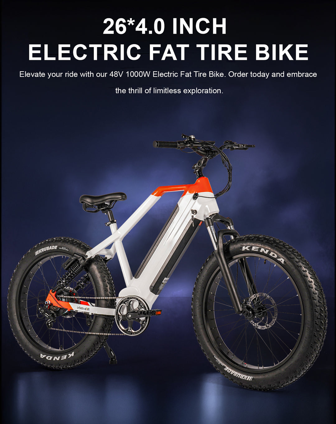 BGL ATV11 ebike UL CERT 750W 30AH dual battery Full Suspension (Shipping Included)