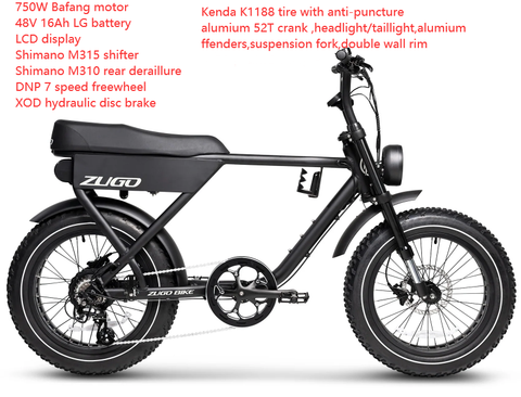 BGL Zugo UL CERT Super minibike looking ebike 750W 16AH (Shipping Included)