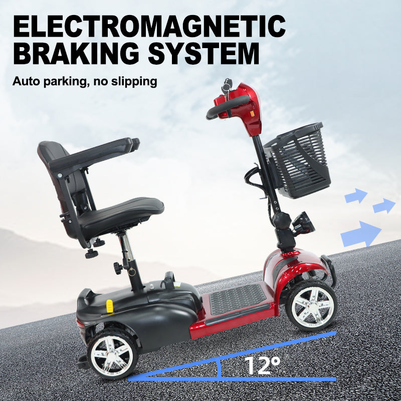 CEM-EM04 Emobility Scooter 180W 24V 12AH Folding 4-wheel (Ship Included)