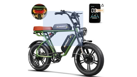 GL M2 Ebike LOADED SUPER/Minibike look Full suspension 48V 1000W X2 Motors(AWD) 16AH X 2 Batteries 20X4" Tire