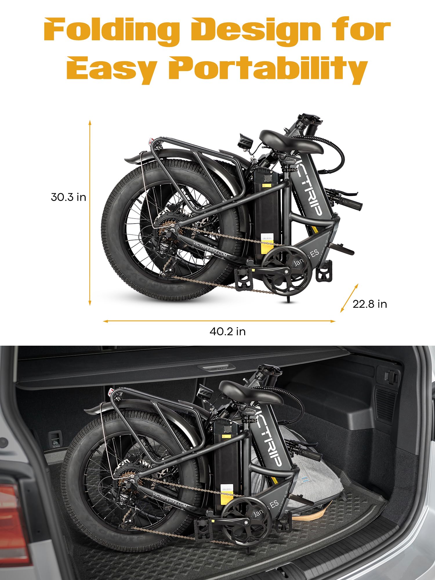 GL JANUS ES2PRO EBIKE Step & no step Folding 48V 750W 10.4AH X 2 Batteries