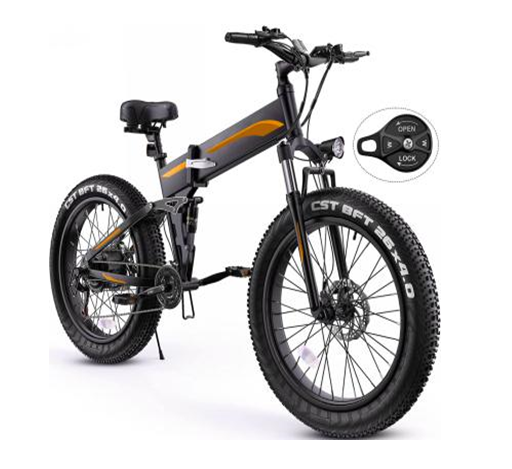 K5F Mountain E-Bike 500W 10AH Folding Full Suspension (Includes Ship)