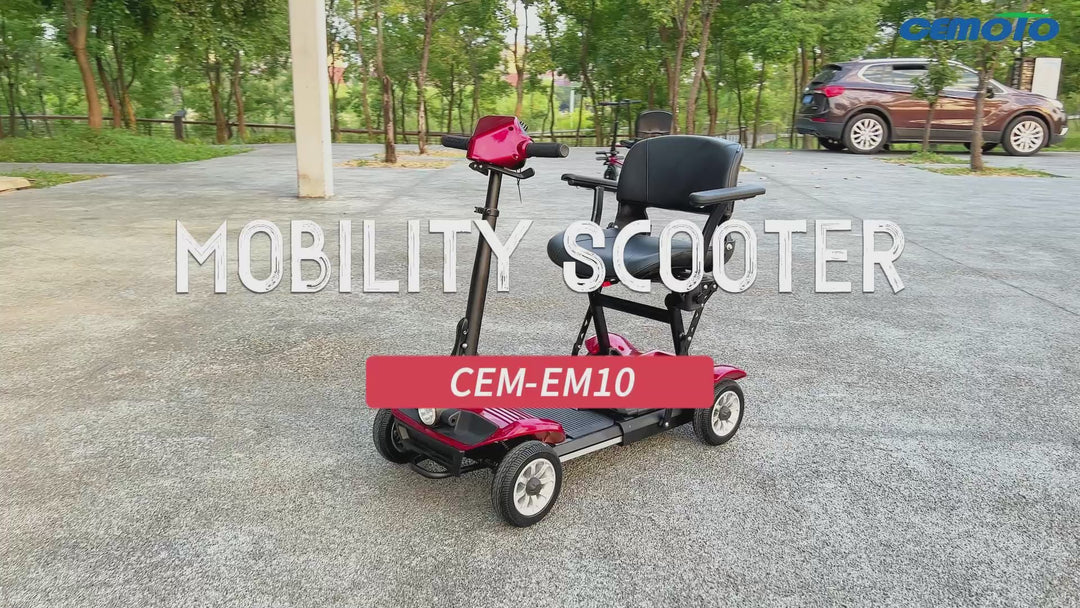 CEM-EM10 Emobility Scooter 250W 24V 13AH Folding 4-wheel (Ship Included)